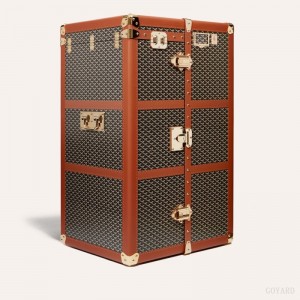 Black / Brown Goyard ARMOIRE TRUNK | OKWL7705