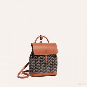 Black / Brown Goyard Alpin Mini Backpack | KOQG8089