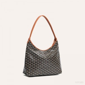 Black / Brown Goyard Bohème Hobo Bag | DJHH5370