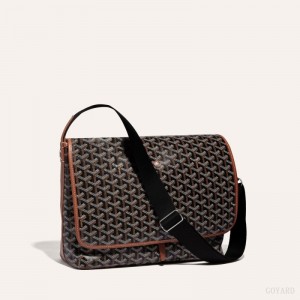 Black / Brown Goyard CAPETIEN MM MESSENGER BAG | JOBI2955