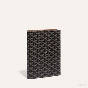 Black / Brown Goyard CASTIGLIONE DOCUMENT COVER | VCQZ9085