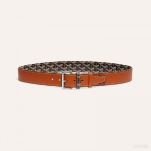 Black / Brown Goyard FLORIDA BELT | MOMF5762