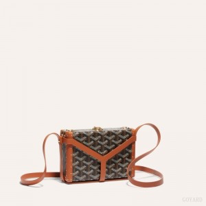 Black / Brown Goyard MINAUDIÈRE TRUNK BAG | FTAH6899