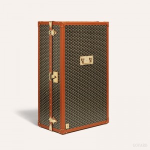 Black / Brown Goyard PULLMAN TRUNK | MOSP0825