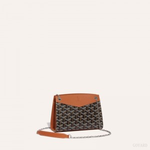 Black / Brown Goyard Rouette Structuré Mini Bag | SOTE9448