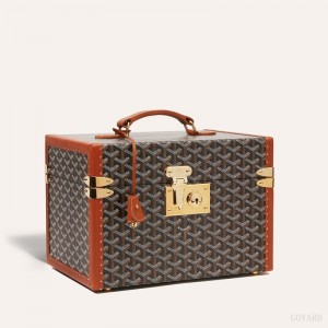 Black / Brown Goyard SARDAIGNE VANITY CASE | DNWG5958