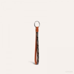 Black / Brown Goyard SESAME KEY RING | WQGZ9266