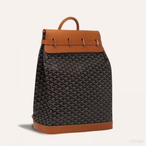 Black / Brown Goyard STEAMER PM BAG | UFBN3350