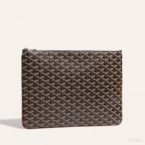 Black / Brown Goyard Sénat MGM Pouch | NUCE8681