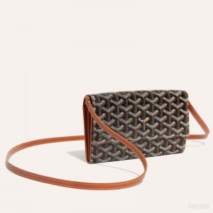 Black / Brown Goyard Varenne Continental Wallet | TQWU3619