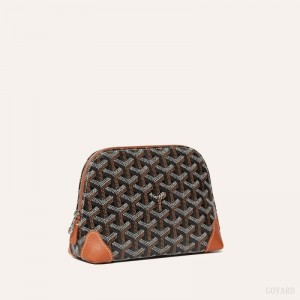 Black / Brown Goyard Vendôme Cosmetic Pouch | VCJU3395