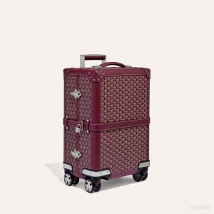 Burgundy Goyard BOURGET PM TROLLEY CASE | HKAI0701