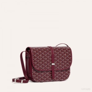 Burgundy Goyard Belvedere MM Bag | LWIY0224