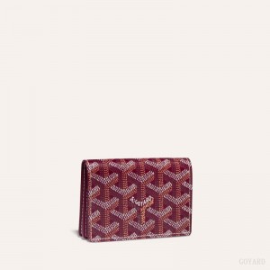 Burgundy Goyard MALESHERBES CARD WALLET | GBAS9920