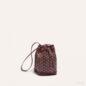 Burgundy Goyard PETIT FLOT BUCKET BAG | QHTJ9948