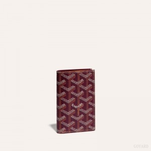 Burgundy Goyard SAINT-PIERRE CARD WALLET | KOAV7615