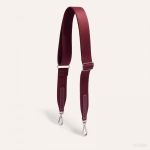 Burgundy Goyard SANGLE MM STRAP | WFQG2819