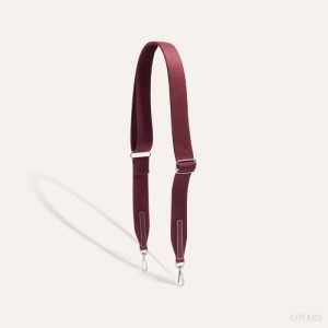 Burgundy Goyard SANGLE PM STRAP | NXIE3610