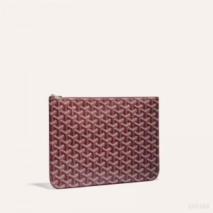 Burgundy Goyard SÉNAT MM POCKET | CGJY6679