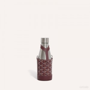 Burgundy Goyard Yonne PM Case & Flask | ECVE4592