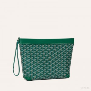 Green Goyard Conti pouch | FPZI7661