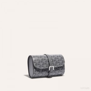 Grey Goyard DOUBLE TRAVEL WATCH CASE | BQFN3470