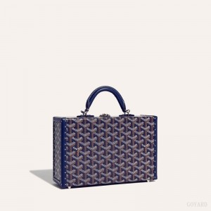 Navy Blue Goyard Grand Hôtel Trunk Bag | IXPH6994