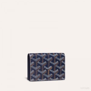 Navy Blue Goyard MALESHERBES CARD WALLET | JJEG9081