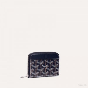 Navy Blue Goyard MATIGNON MINI WALLET | TWIB6481