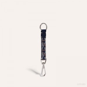 Navy Blue Goyard MOUSQUETON KEY RING | PDJA5910