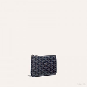 Navy Blue Goyard SÉNAT MINI WALLET | DNCT8502