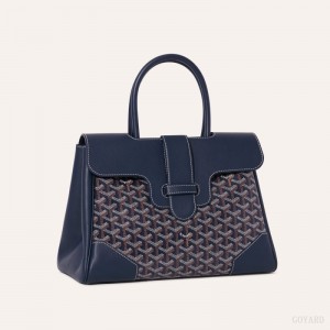 Navy Blue Goyard Saïgon tote bag | JBQA9089