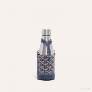 Navy Blue Goyard Yonne PM Case & Flask | RAUC2325