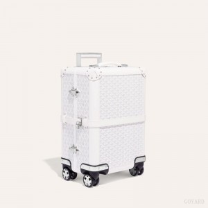 White Goyard BOURGET PM TROLLEY CASE | DRRB5645