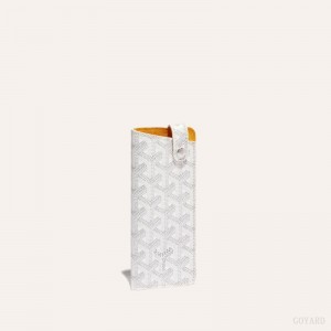 White Goyard MONTMARTRE PM GLASSES CASE | OVBL4133