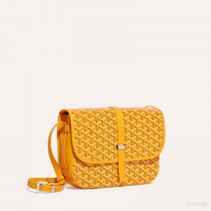 Yellow Goyard Belvedere MM Bag | LHUI6715