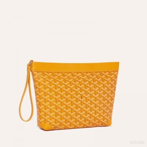 Yellow Goyard Conti pouch | WCZR6562