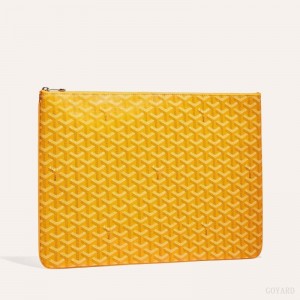 Yellow Goyard SENAT GM DOCUMENT CASE | OYTV7628