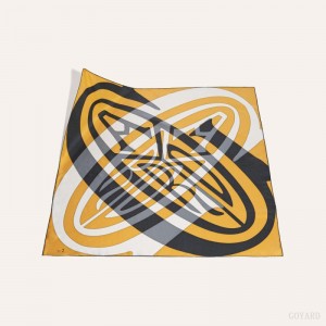 Yellow / Black Goyard SCARF N°2 | REPO5469