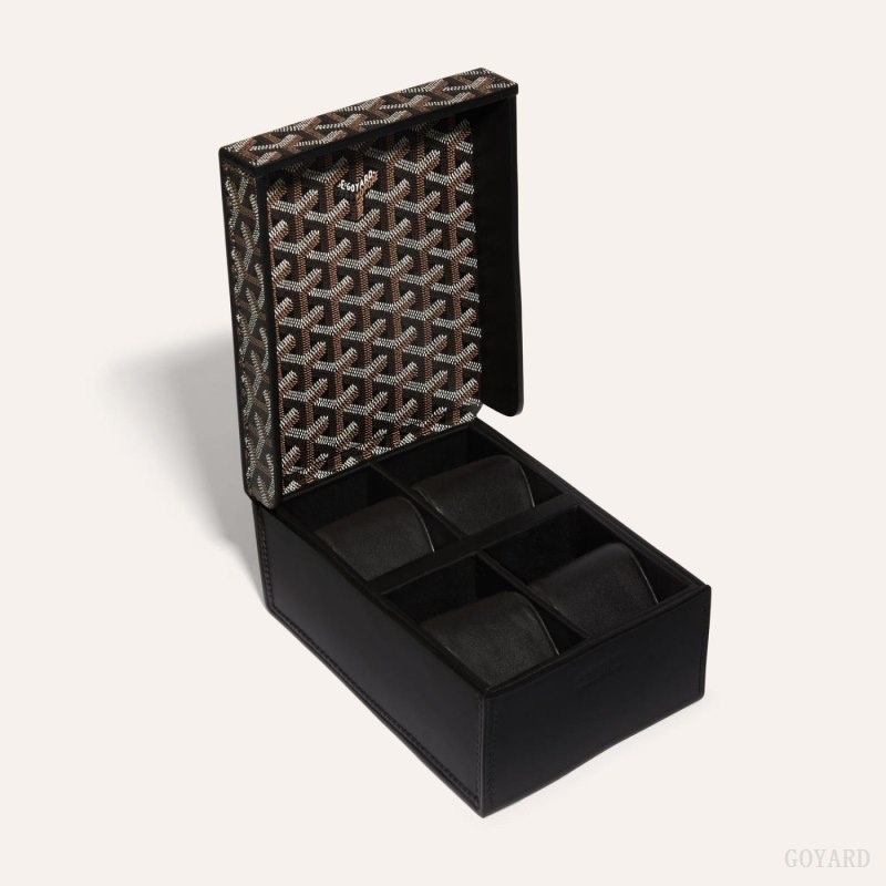 Black Goyard 4 WATCH CASE | GVFN6556