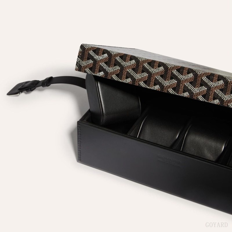 Black Goyard 8 WATCH CASE | XCKS7513