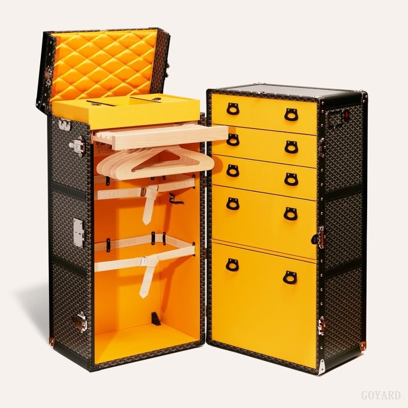 Black Goyard ARMOIRE TRUNK | IVGM4485