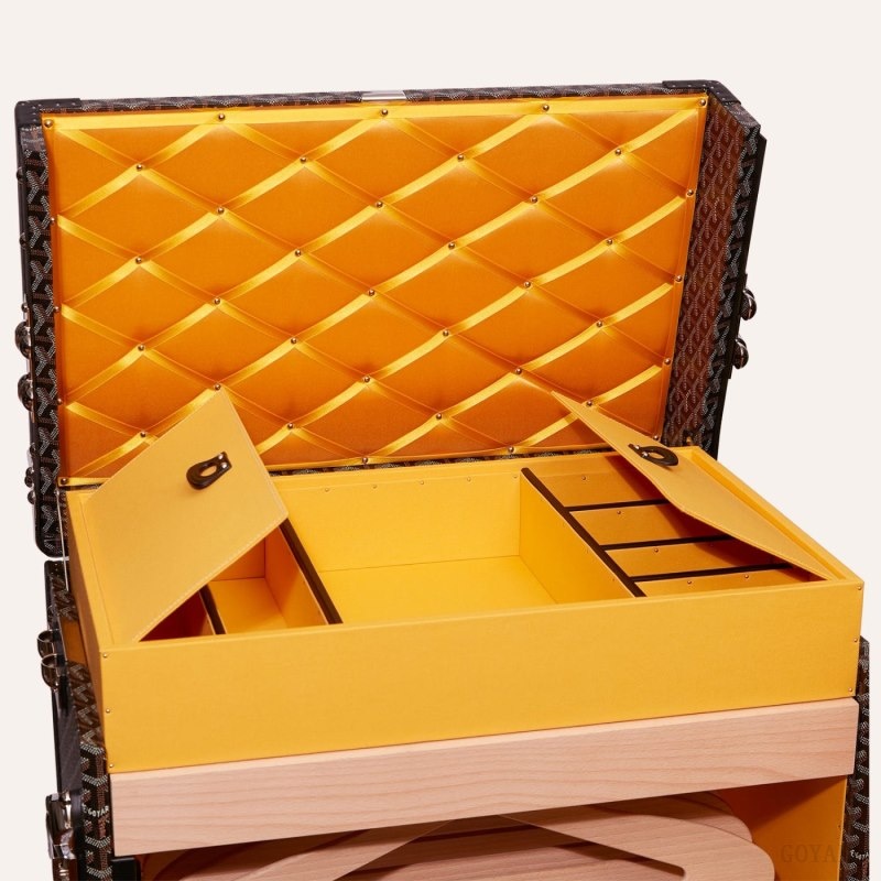 Black Goyard ARMOIRE TRUNK | IVGM4485