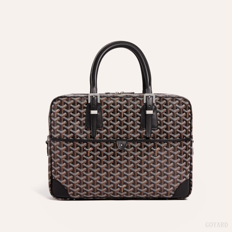 Black Goyard Ambassade MM Document Case | ALMX6095