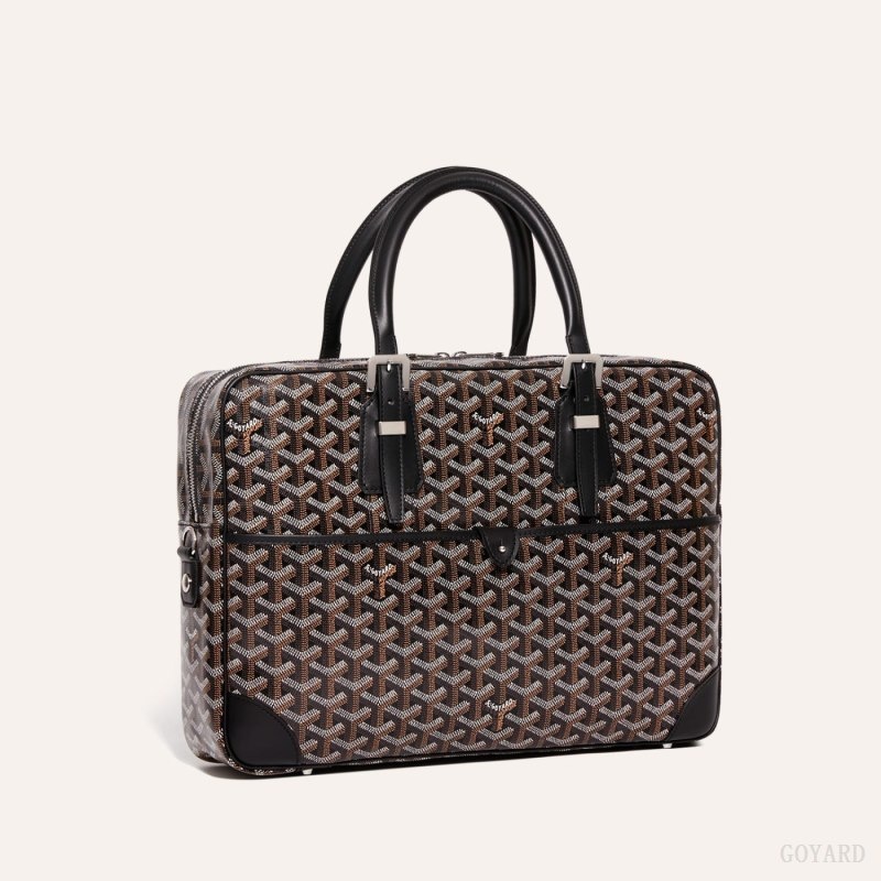 Black Goyard Ambassade MM Document Case | ALMX6095