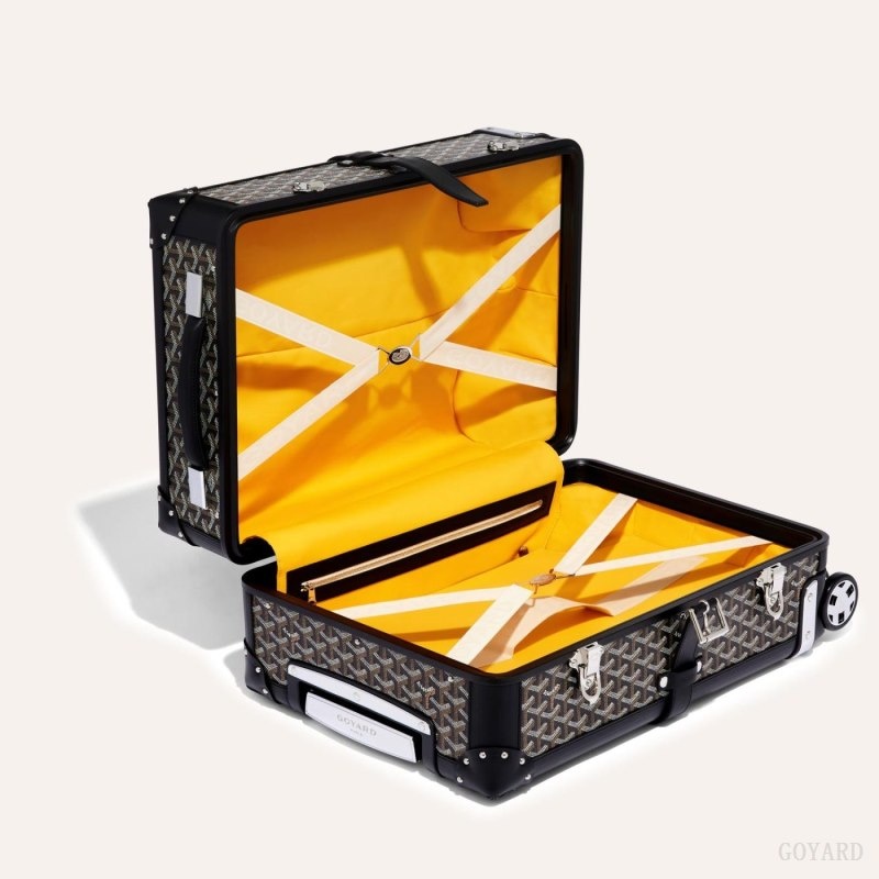 Black Goyard BOURGET PM TROLLEY CASE | ZUWX3053