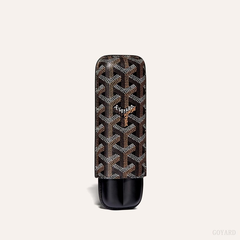 Black Goyard CHURCHILL 2 CIGAR CASE | RGNY2959