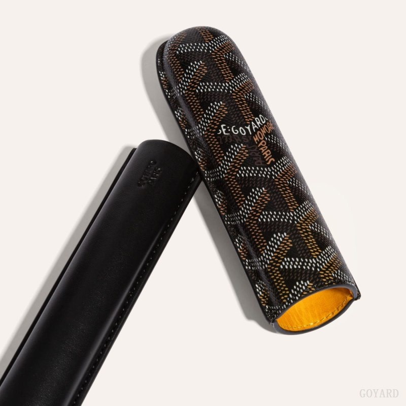 Black Goyard CHURCHILL SINGLE CIGAR CASE | VWVK6084