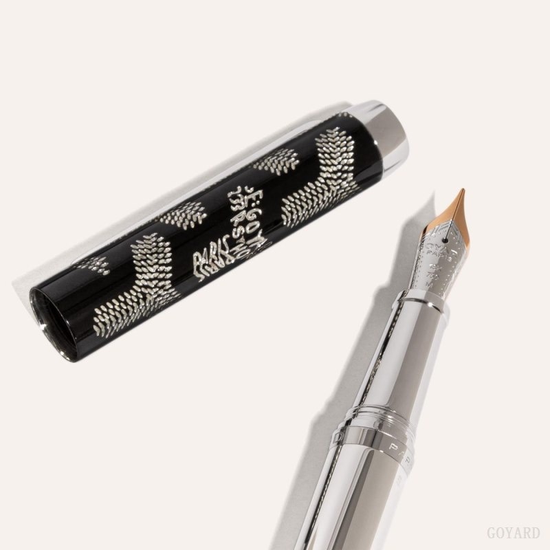 Black Goyard Clamecy Fountain Pen | HXJB4840