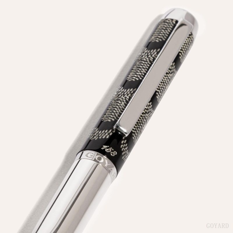 Black Goyard Clamecy Fountain Pen | HXJB4840